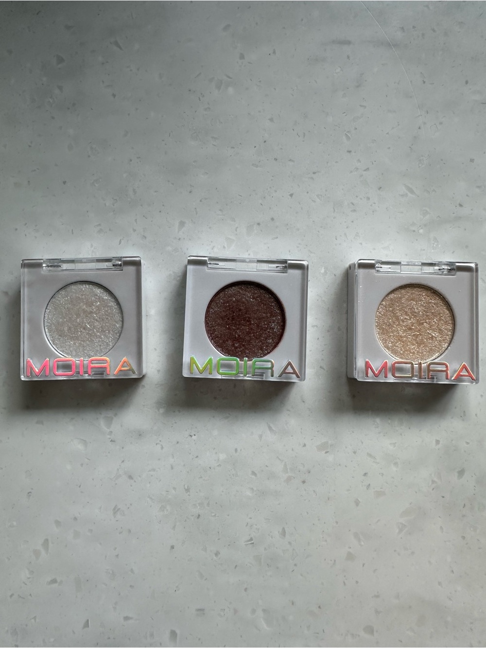 Moira Shimmer Single-Pan Eyeshadows - Lot of Three